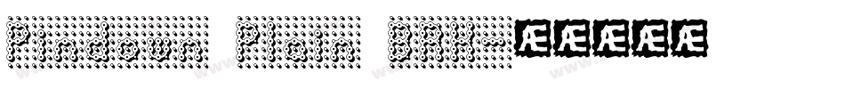 Pindown Plain BRK字体转换